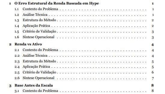 Estrutura do manual